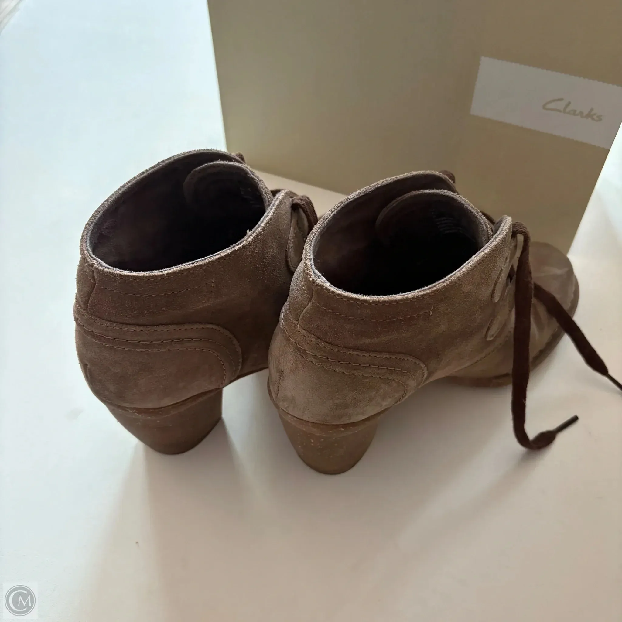 Shoes Heels Block By Clarks In Brown, Size: 7 clarks