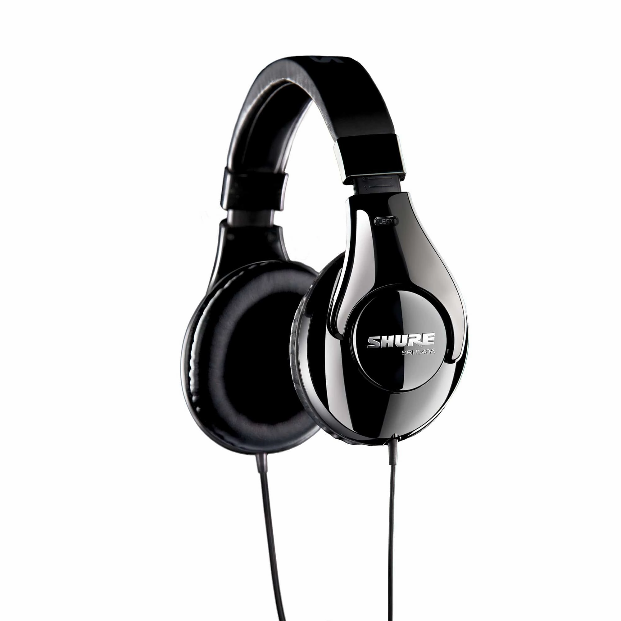 Shure SRH240A Professional Quality Headphones Over Ear Headphones,Circumaural Cans,Full-size Headphones