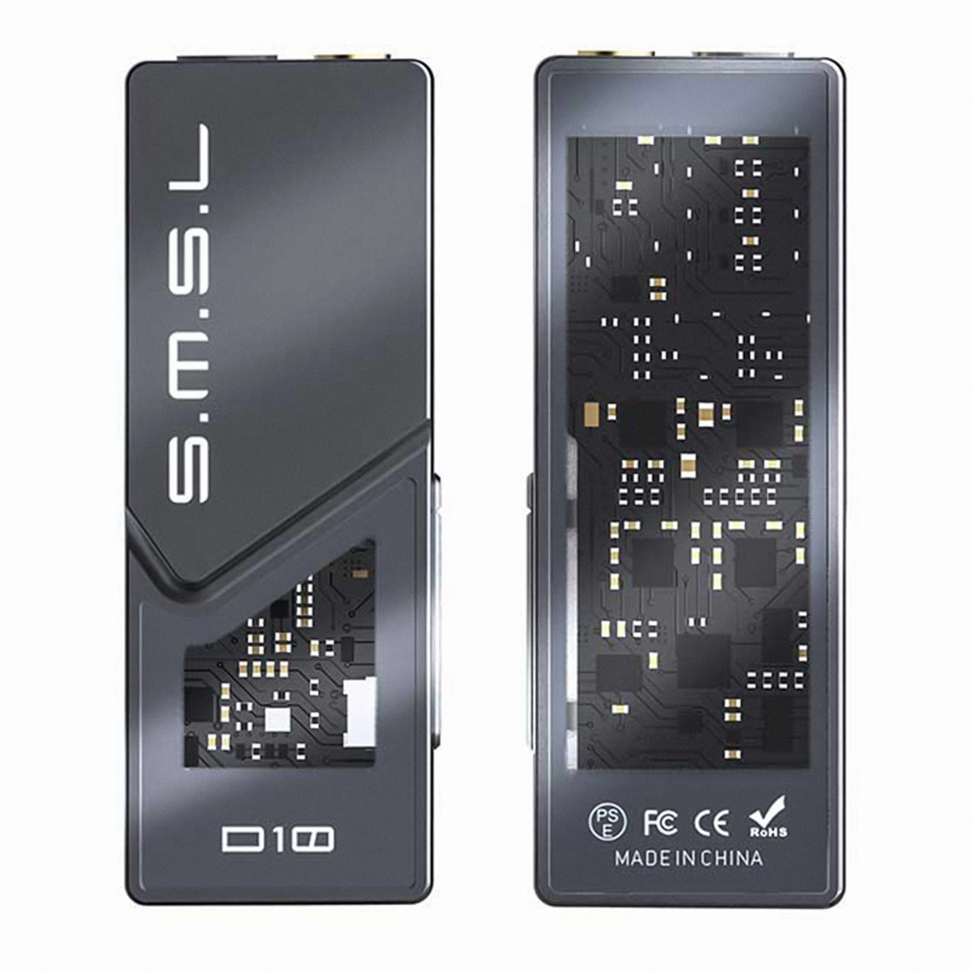 SMSL Audio D10 Headphone Amplifier & DAC Portable Headphone Amps and DACs,Mobile Audio Boosters,Travel DACs