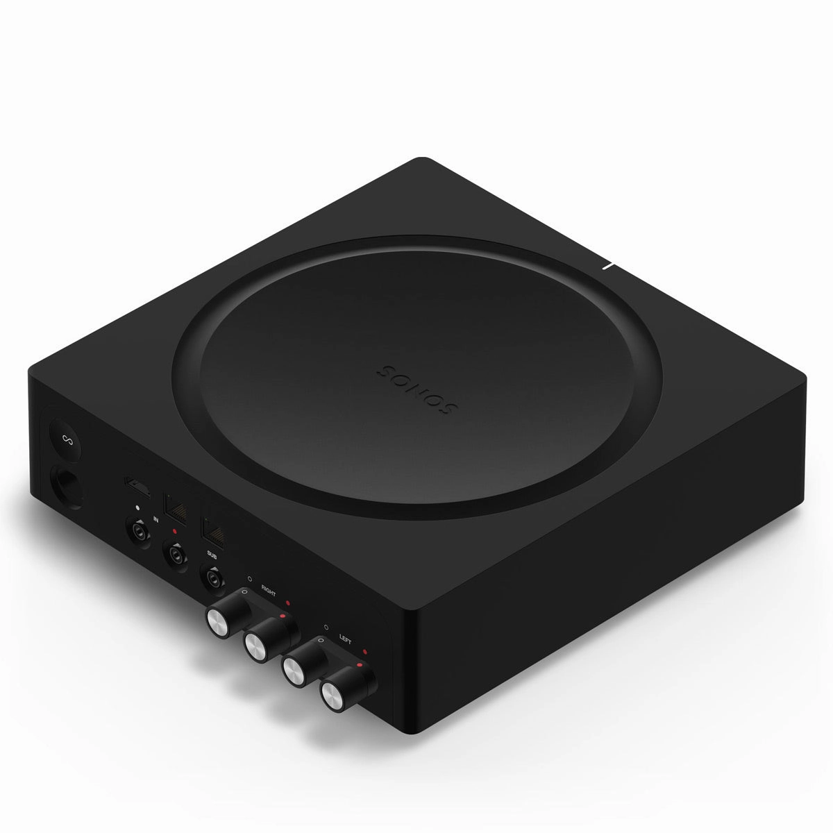 Sonos AMP Wireless Hi-Fi Player (Black) with Klipsch AWR-650-SM All Weather 2-Way Speaker - Pair (Granite)