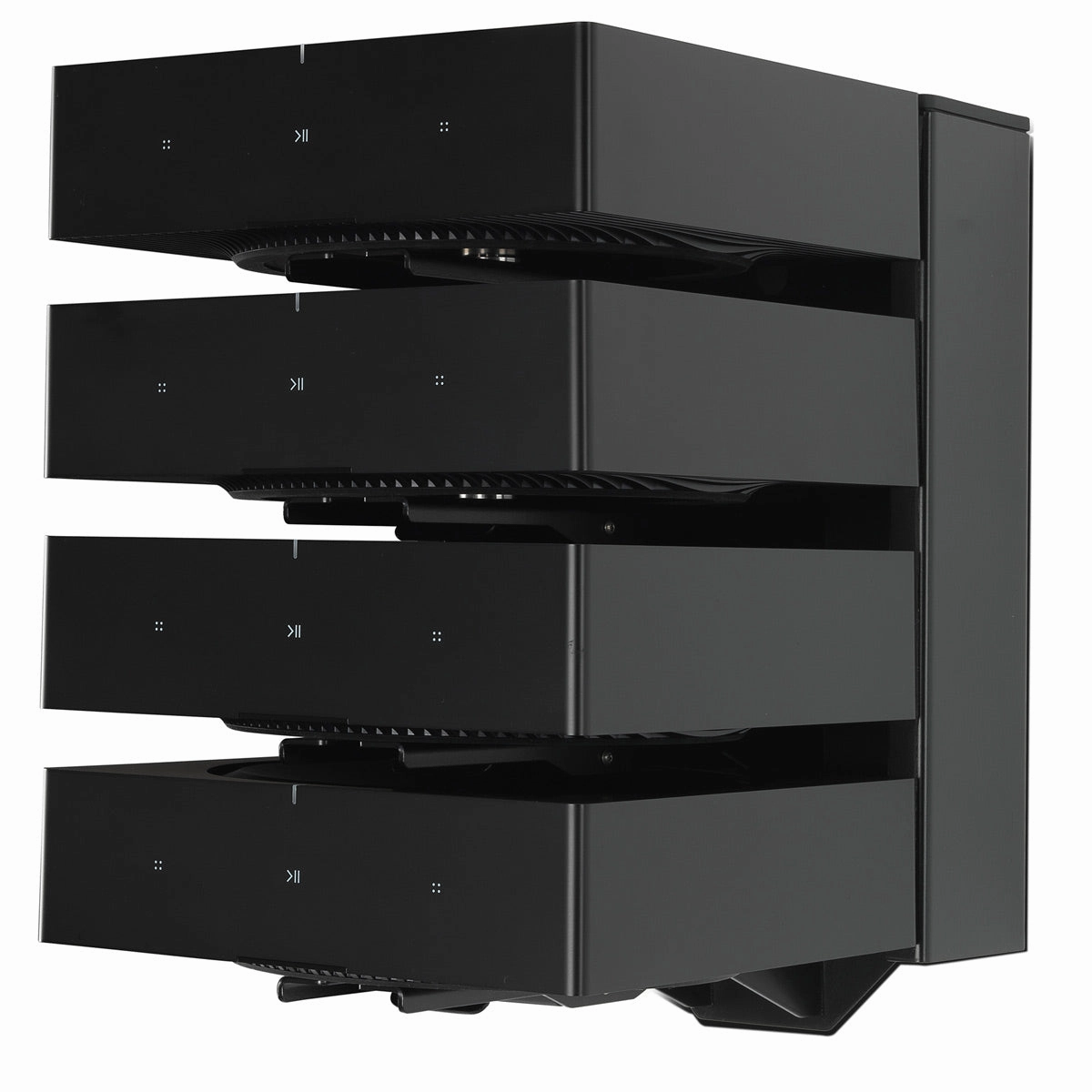 Sonos AMP Wireless Hi-Fi Players (4) with Flexson Dock (Black)