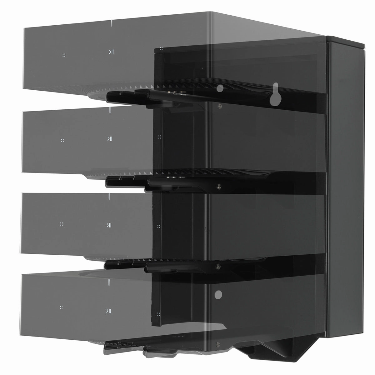 Sonos AMP Wireless Hi-Fi Players (4) with Flexson Dock (Black)