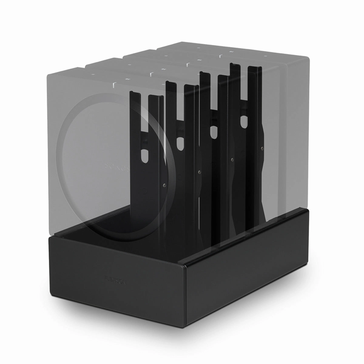 Sonos AMP Wireless Hi-Fi Players (4) with Flexson Dock (Black)