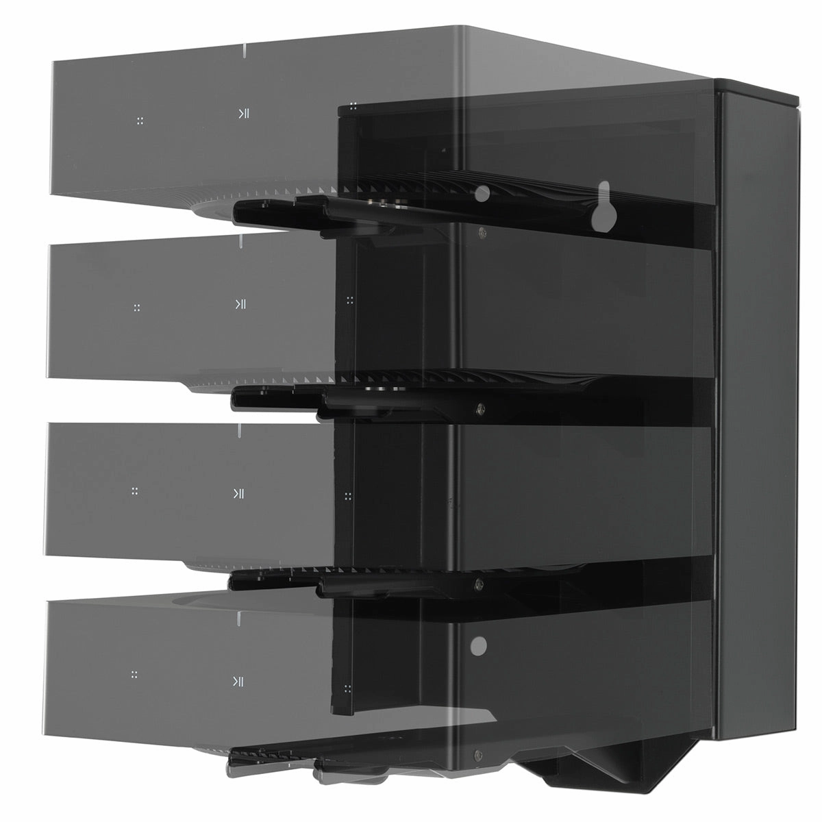 Sonos AMP Wireless Hi-Fi Players (4) with Flexson Dock (Black)