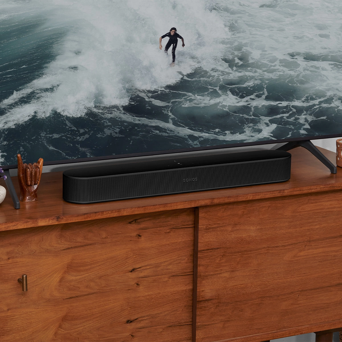 Sonos Beam Compact Smart Sound Bar with Dolby Atmos (Gen 2,Black)