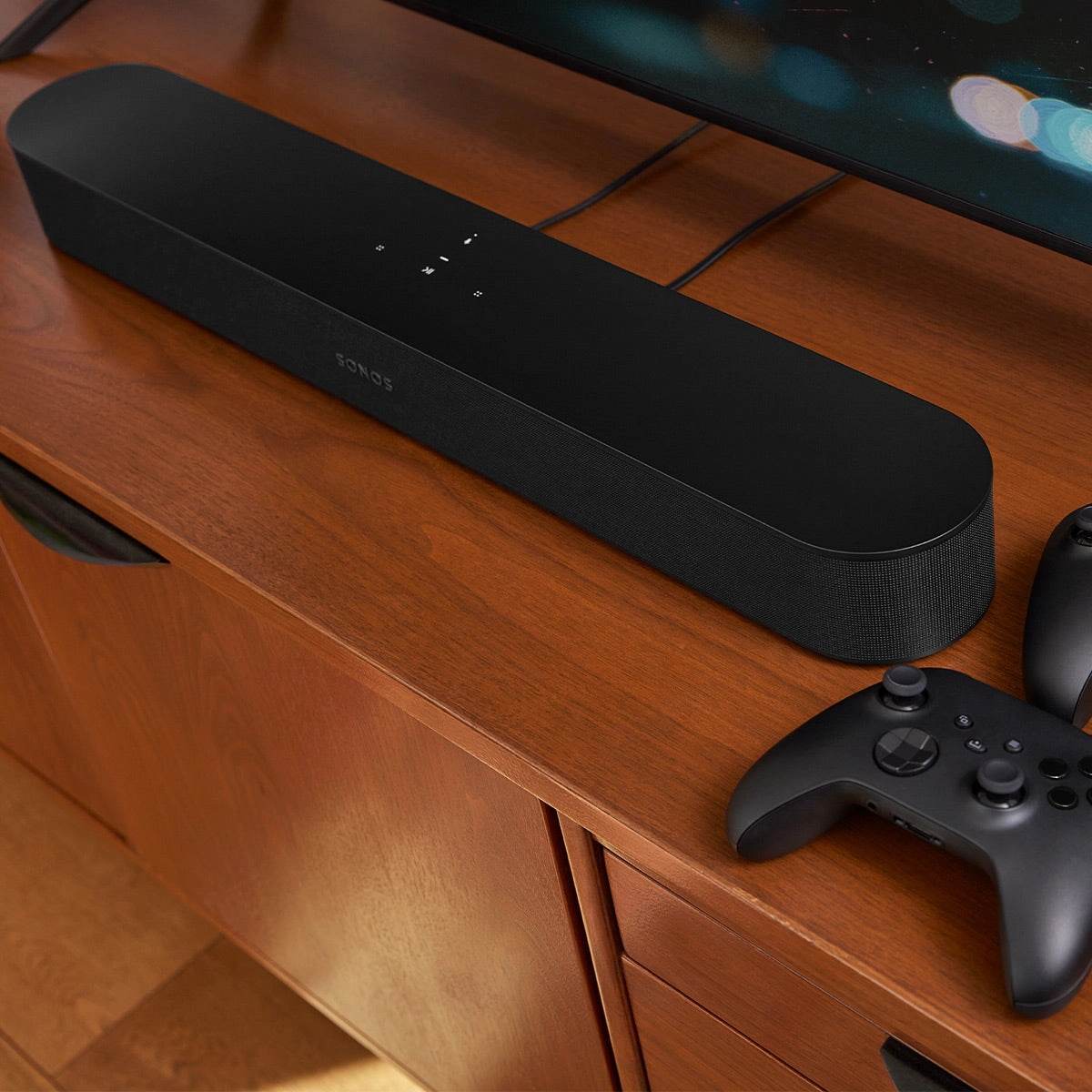 Sonos Beam Compact Smart Sound Bar with Dolby Atmos (Gen 2,Black)