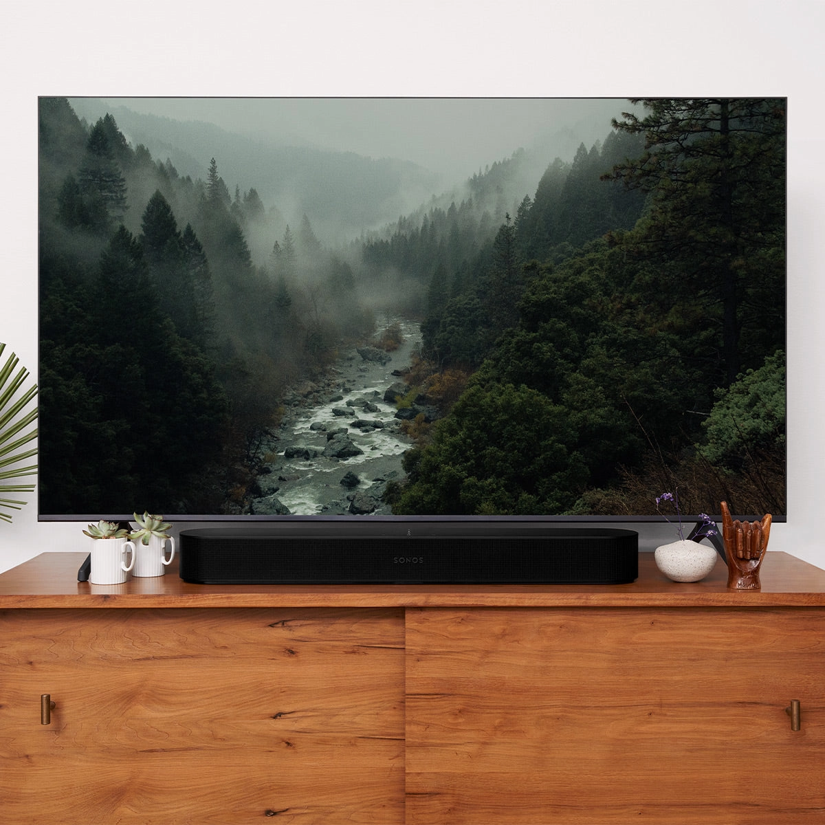 Sonos Beam Compact Smart Sound Bar with Dolby Atmos (Gen 2,Black)