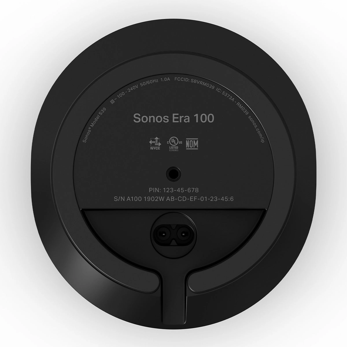 Sonos Era 100 Voice-Controlled Wireless Smart Speakers with Bluetooth, Trueplay Acoustic Tuning Technology, & Amazon Alexa Built-In - Pair (Black)