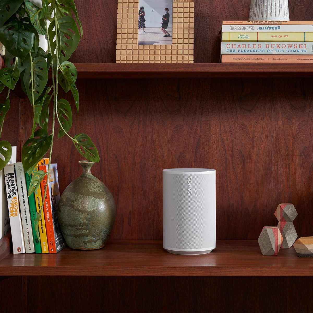 Sonos Era 100 Voice-Controlled Wireless Smart Speakers with Bluetooth, Trueplay Acoustic Tuning Technology, & Amazon Alexa Built-In - Pair (White)