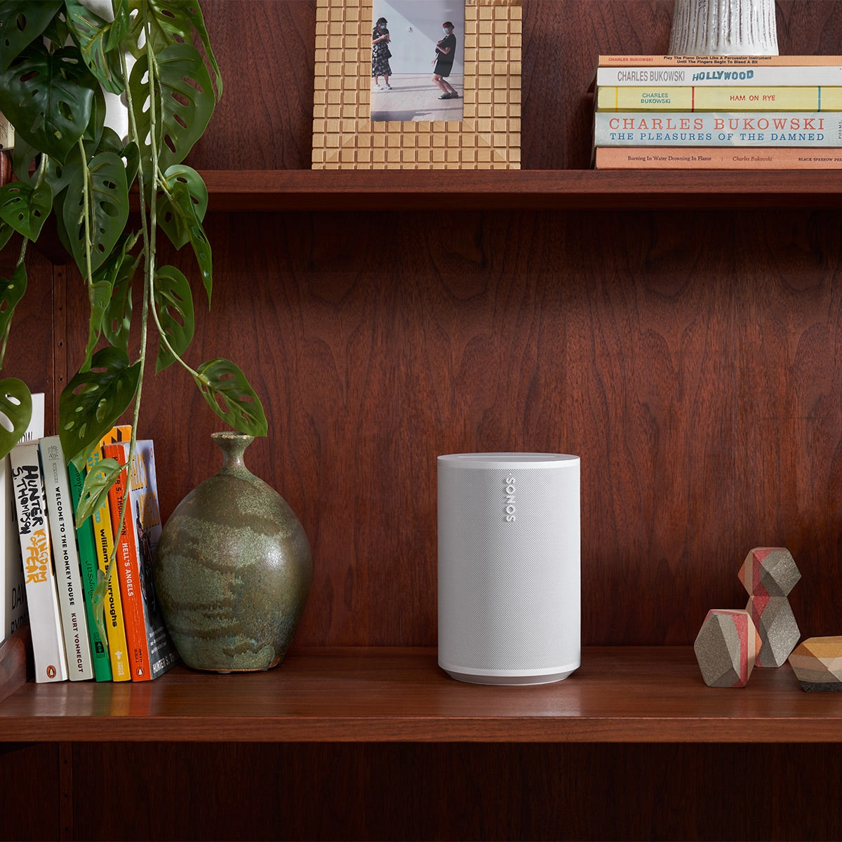 Sonos Era 100 Voice-Controlled Wireless Smart Speakers with Bluetooth, Trueplay Acoustic Tuning Technology, & Amazon Alexa Built-In - Pair (White)