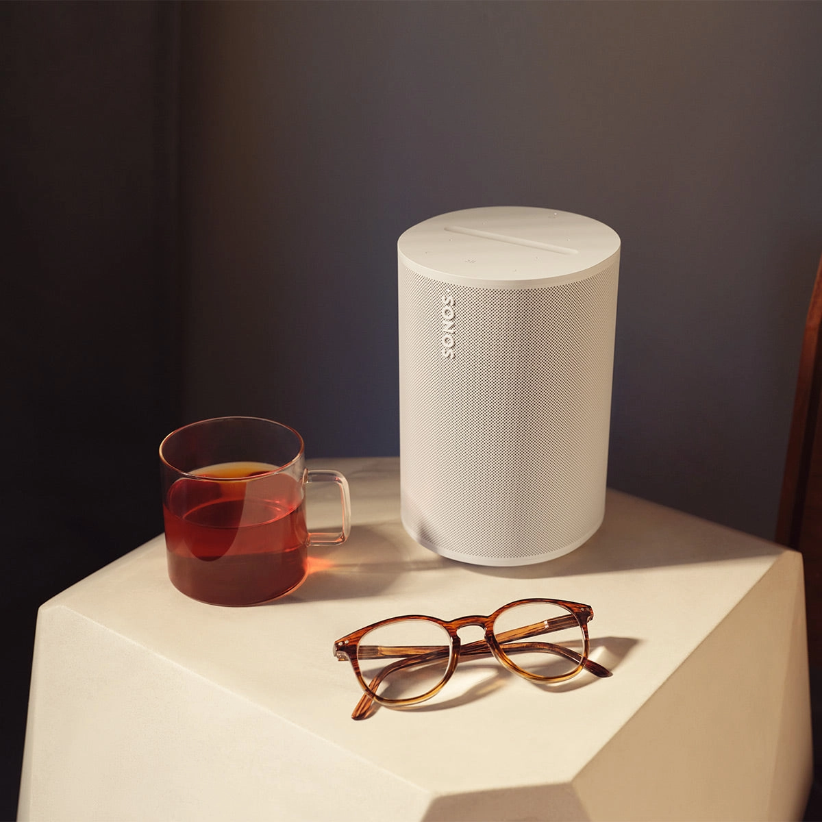 Sonos Era 100 Voice-Controlled Wireless Smart Speakers with Bluetooth, Trueplay Acoustic Tuning Technology, & Amazon Alexa Built-In - Pair (White)