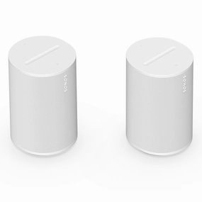 Sonos Era 100 Voice-Controlled Wireless Smart Speakers with Bluetooth, Trueplay Acoustic Tuning Technology, & Amazon Alexa Built-In - Pair (White) Sonos,Smart Speakers,Wireless Audio