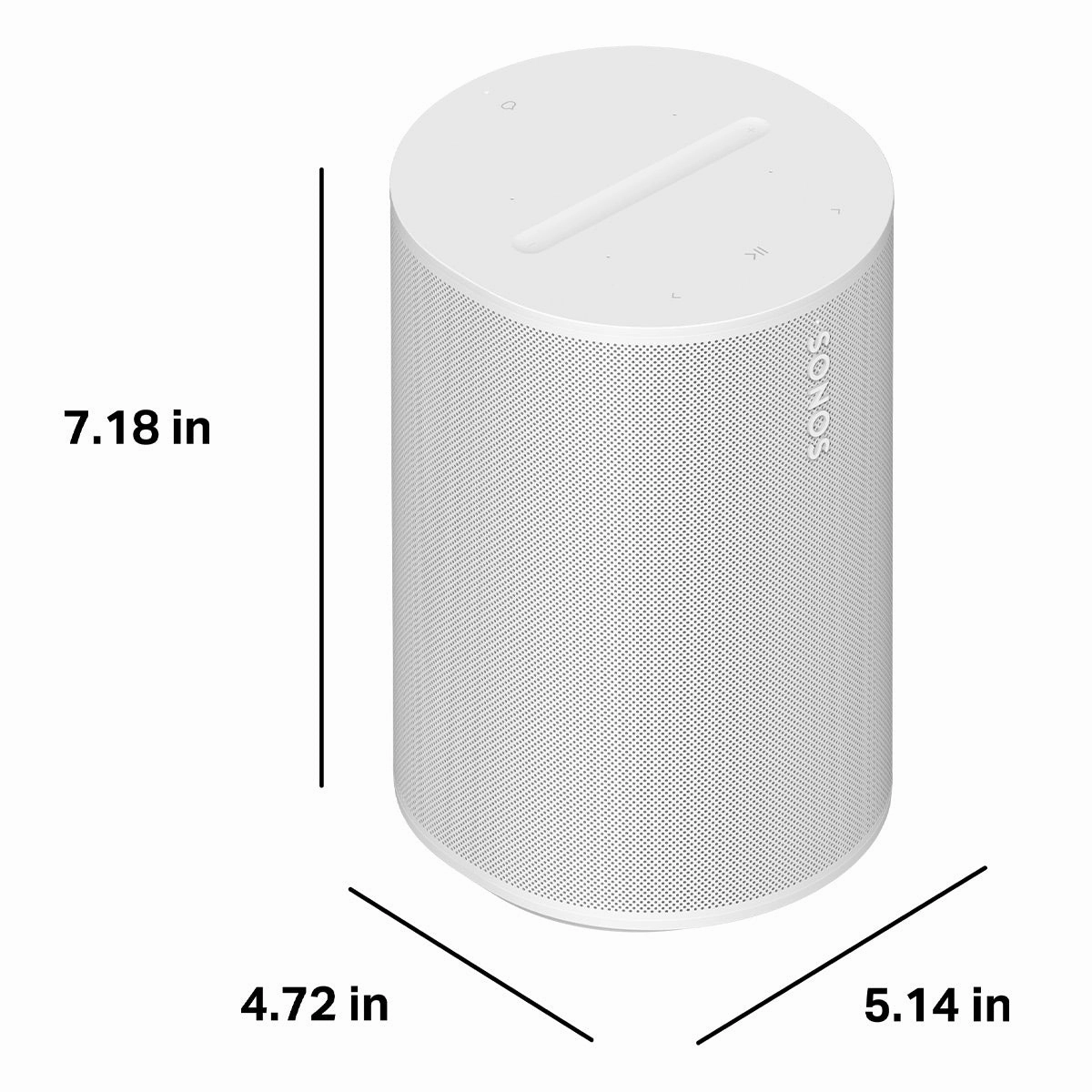 Sonos Era 100 Voice-Controlled Wireless Smart Speakers with Bluetooth, Trueplay Acoustic Tuning Technology, & Amazon Alexa Built-In - Pair (White)