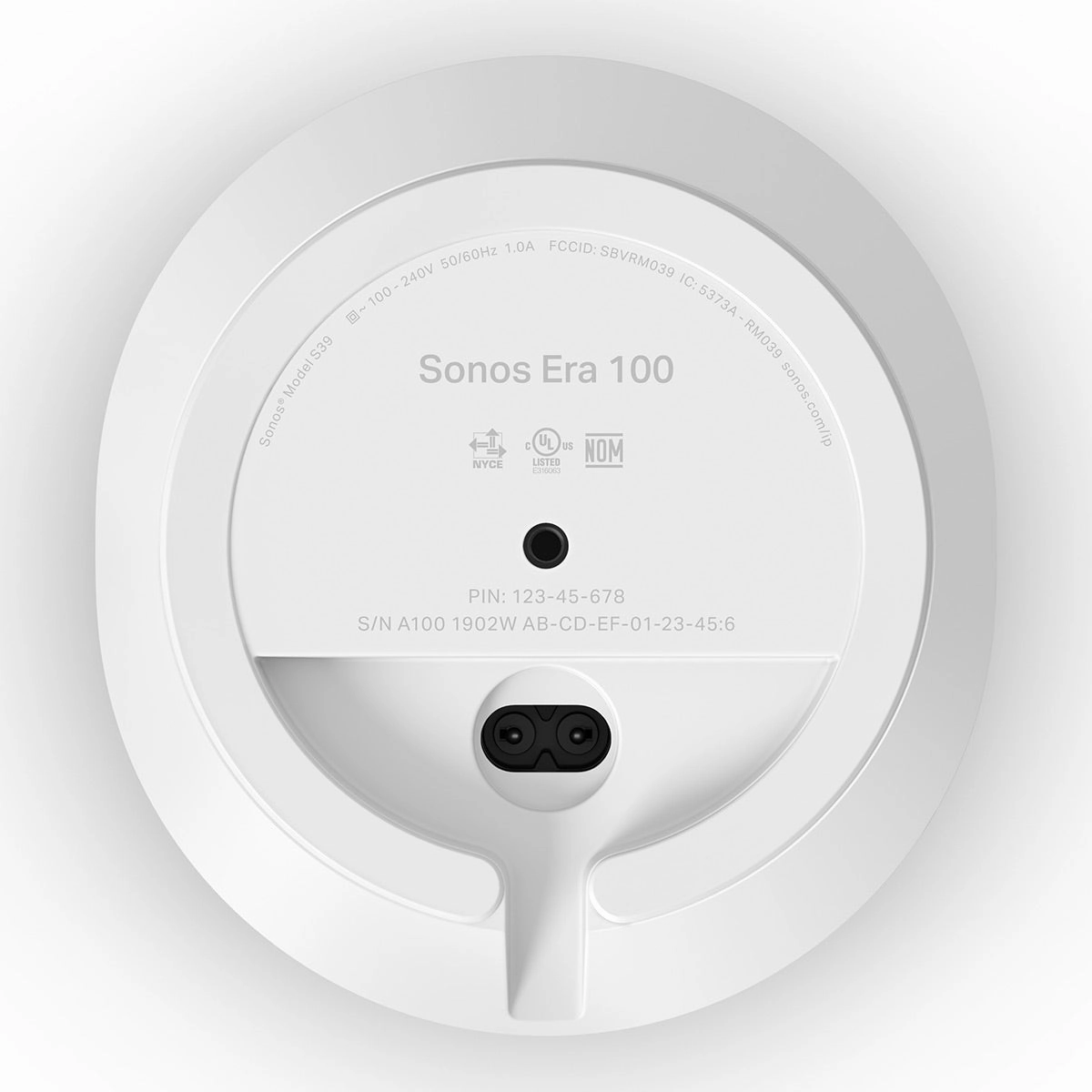 Sonos Era 100 Voice-Controlled Wireless Smart Speakers with Bluetooth, Trueplay Acoustic Tuning Technology, & Amazon Alexa Built-In - Pair (White)