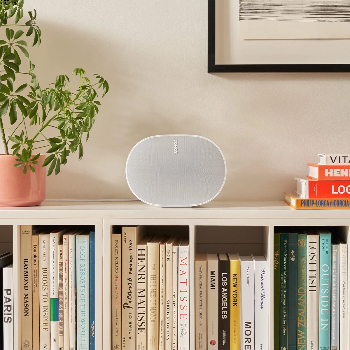 Sonos Era 300 Voice-Controlled Wireless Smart Speaker with Bluetooth, Trueplay Acoustic Tuning Technology, & Alexa Built-In (White)