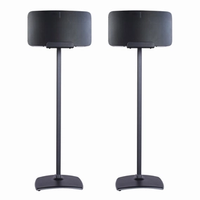 Sonos Five Wireless Speaker for Streaming Music with Sanus Wireless Speaker Stand - Pair (Black) Wireless & Multiroom Speakers,WiFi Speakers,Connected Audio