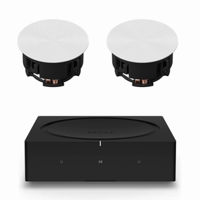 Sonos INCLGWW1 In-Ceiling Speaker Pair with Amp Wireless Hi-Fi Player Music streaming,Audio Streaming,Online Music Services