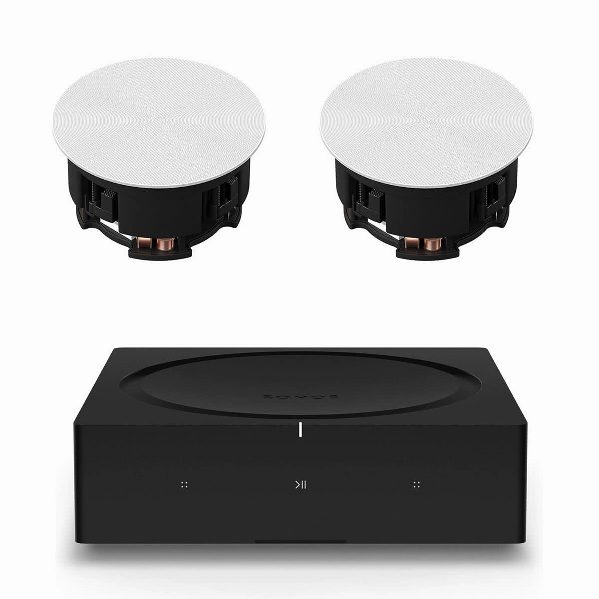 Sonos INCLGWW1 In-Ceiling Speaker Pair with Amp Wireless Hi-Fi Player Music streaming,Audio Streaming,Online Music Services