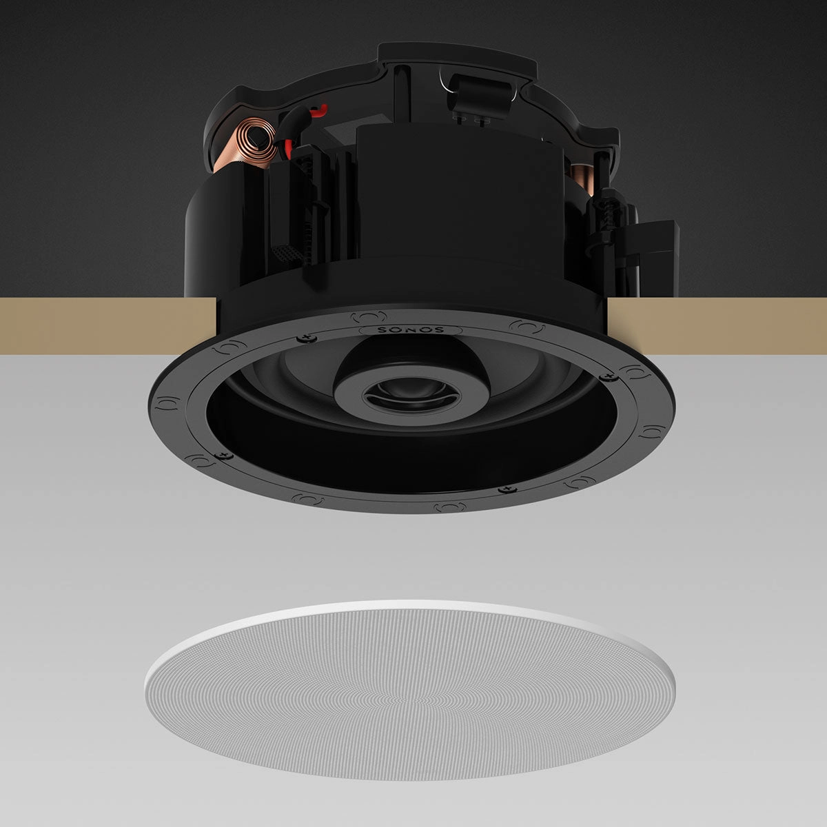 Sonos INCLGWW1 In-Ceiling Speakers with 6.5" Woofers - Pair
