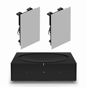 Sonos INWLLWW1 In-Wall Speaker Pair with Amp Wireless Hi-Fi Player Music streaming,Audio Streaming,Online Music Services
