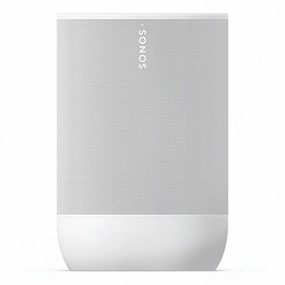 Sonos Move 2 Portable Smart Speaker with 24-Hour Battery Life, Bluetooth, and Wi-Fi (White) Sonos,Smart Speakers,Wireless Audio