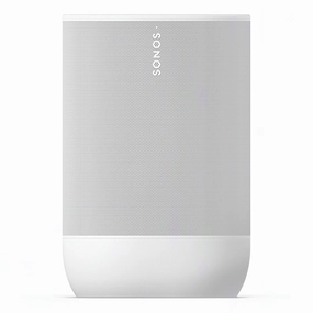 Sonos Move 2 Portable Smart Speaker with 24-Hour Battery Life, Bluetooth, and Wi-Fi (White) Wireless & Multiroom Speakers,WiFi Speakers,Connected Audio