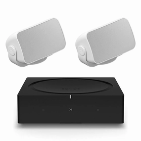 Sonos OUTDRWW1 Outdoor Architectural Speaker Pair with Amp Wireless Hi-Fi Player (White) Sonos,Smart Speakers,Wireless Audio