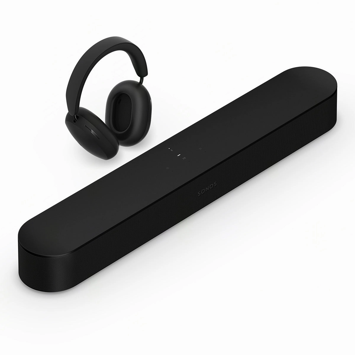 Sonos Personal Entertainment Set with Ace Wireless Noise Canceling Headphones and Beam Smart Sound Bar (Black) On ear,On-ear Headphones,Ear-pad Audio