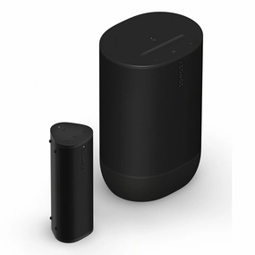 Sonos Portable Set with Move 2 and Roam 2 (Black) Sonos,Smart Speakers,Wireless Audio
