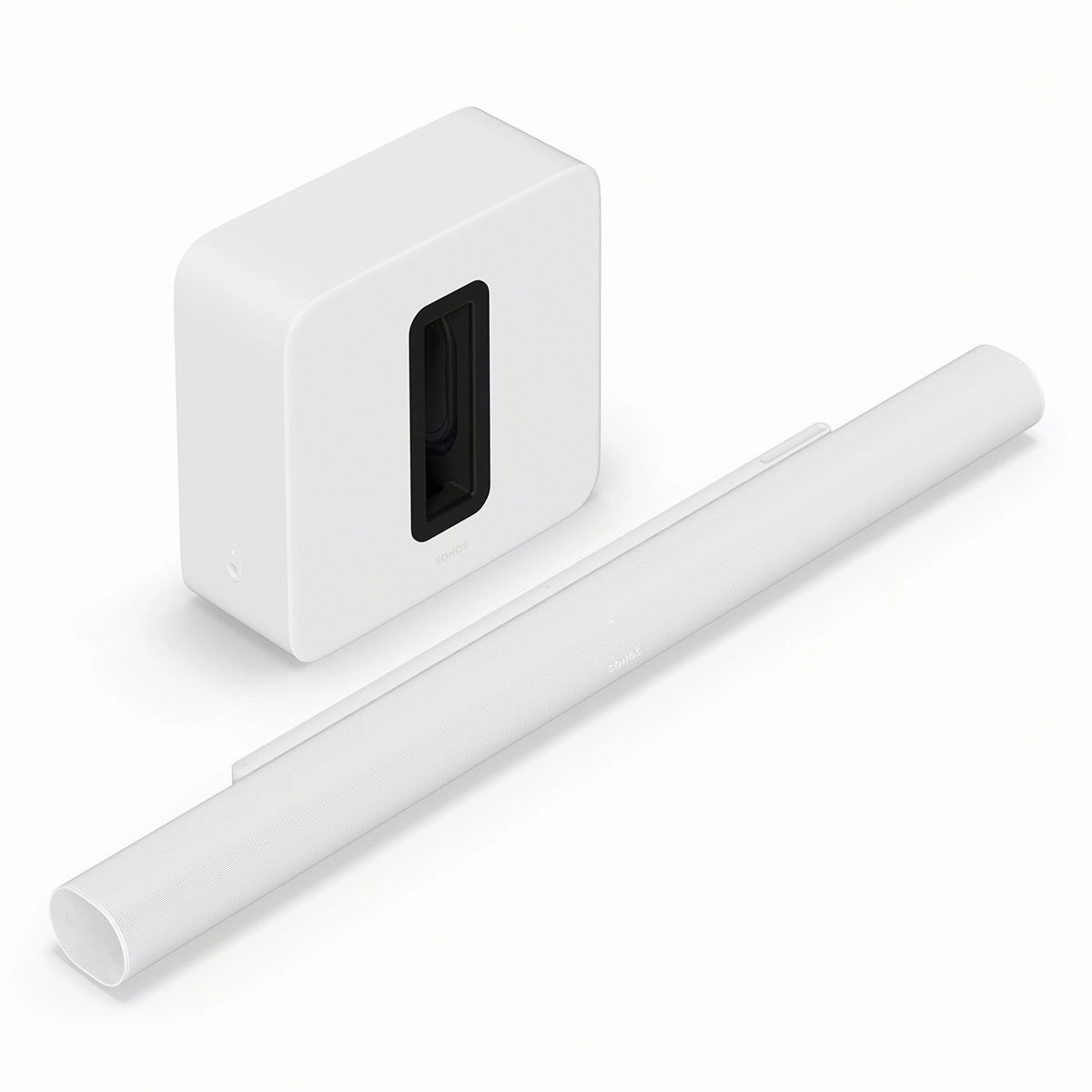 Sonos Premium Entertainment Set with Arc Ultra Soundbar and Sub 4 Wireless Subwoofer (White) Soundbars,TV Sound Systems,Bar Speakers