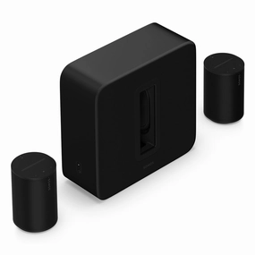 Sonos Premium Home Theater Completion Set with Sub4 & Pair of Era 100s (Black) Sonos,Smart Speakers,Wireless Audio