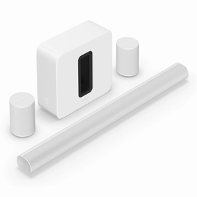 Sonos Premium Immersive Set with Arc Ultra Soundbar, Sub 4 Subwoofer, & Pair of Era 100 Wireless Speakers (White) Soundbars,TV Sound Systems,Bar Speakers
