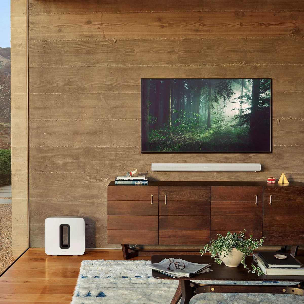 Sonos Premium Personal Entertainment Set with Arc Ultra Soundbar, Sub 4 Subwoofer, Ace Headphones, & Pair of Era 300 Wireless Speakers (White)