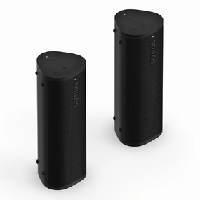 Sonos Roam 2 Portable Waterproof Bluetooth Speaker - Pair (Black) Sonos,Smart Speakers,Wireless Audio