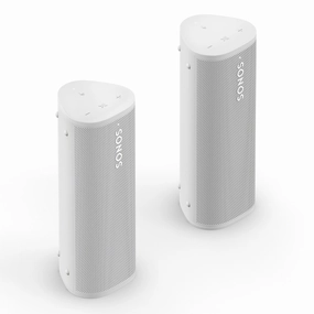 Sonos Roam 2 Portable Waterproof Bluetooth Speaker - Pair (White) Sonos,Smart Speakers,Wireless Audio