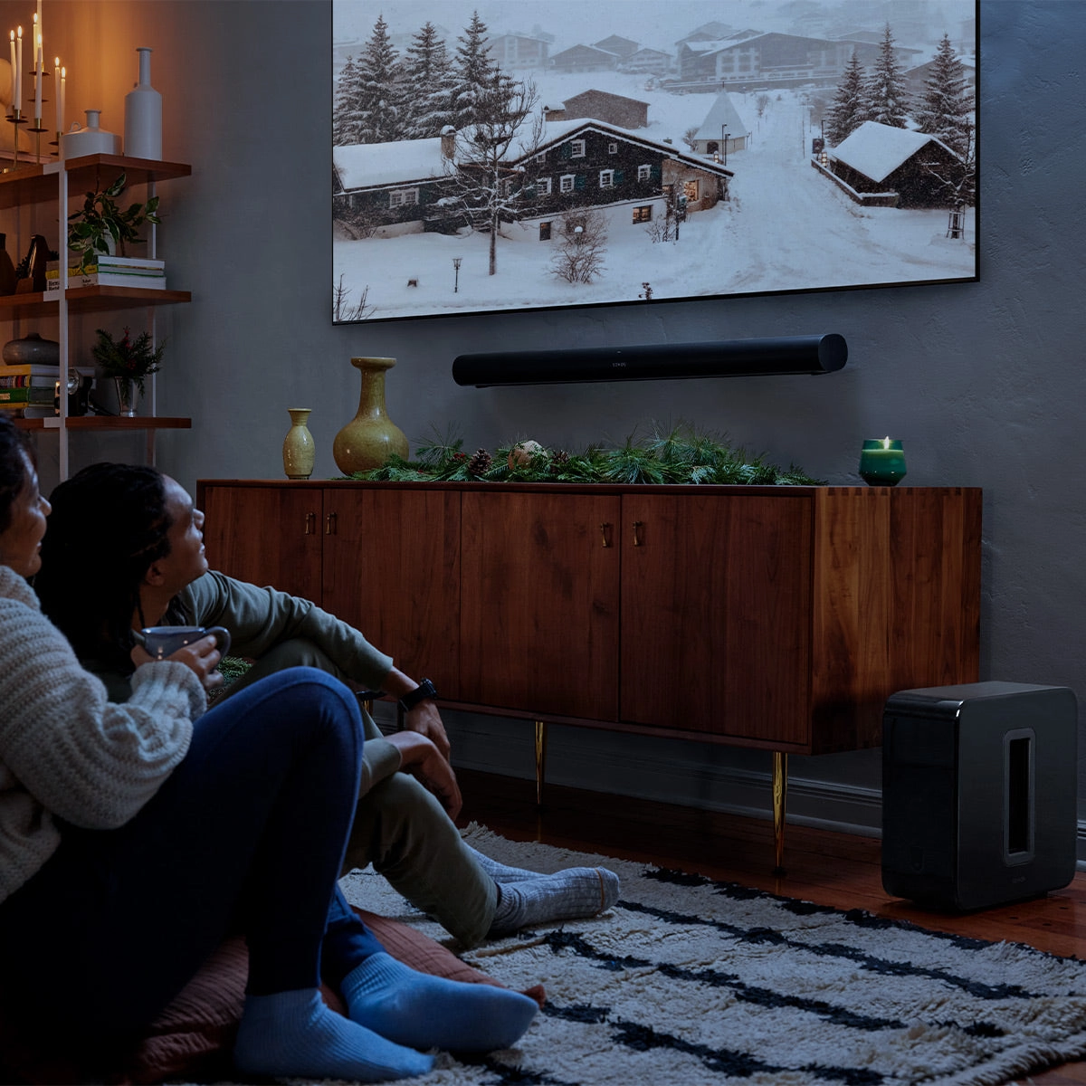Sonos Surround Set with Arc Ultra Soundbar & Pair of Era 100 Wireless Speakers (Black)