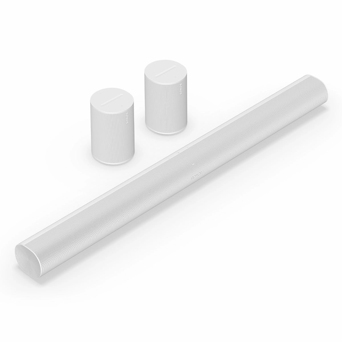 Sonos Surround Set with Arc Wireless Soundbar and Pair of Era 100 Wireless Smart Speakers (White) Sonos,Smart Speakers,Wireless Audio