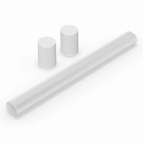 Sonos Surround Set with Arc Wireless Soundbar and Pair of Era 100 Wireless Smart Speakers (White) Sonos,Smart Speakers,Wireless Audio