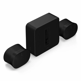 Sonos Ultimate Home Theater Completion Set with Sub 4 Subwoofer & Pair of Era 300 Wireless Speakers (Black) Sonos,Smart Speakers,Wireless Audio