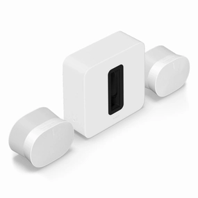 Sonos Ultimate Home Theater Completion Set with Sub 4 Subwoofer & Pair of Era 300 Wireless Speakers (White) Sonos,Smart Speakers,Wireless Audio