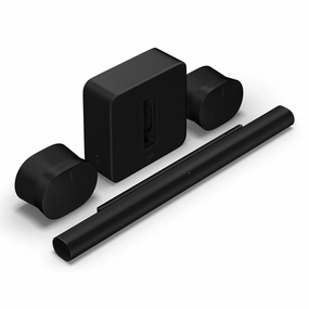 Sonos Ultimate Immersive Set with Arc Ultra Soundbar, Sub 4 Subwoofer, & Pair of Era 300 Wireless Speakers (Black) Sonos,Smart Speakers,Wireless Audio