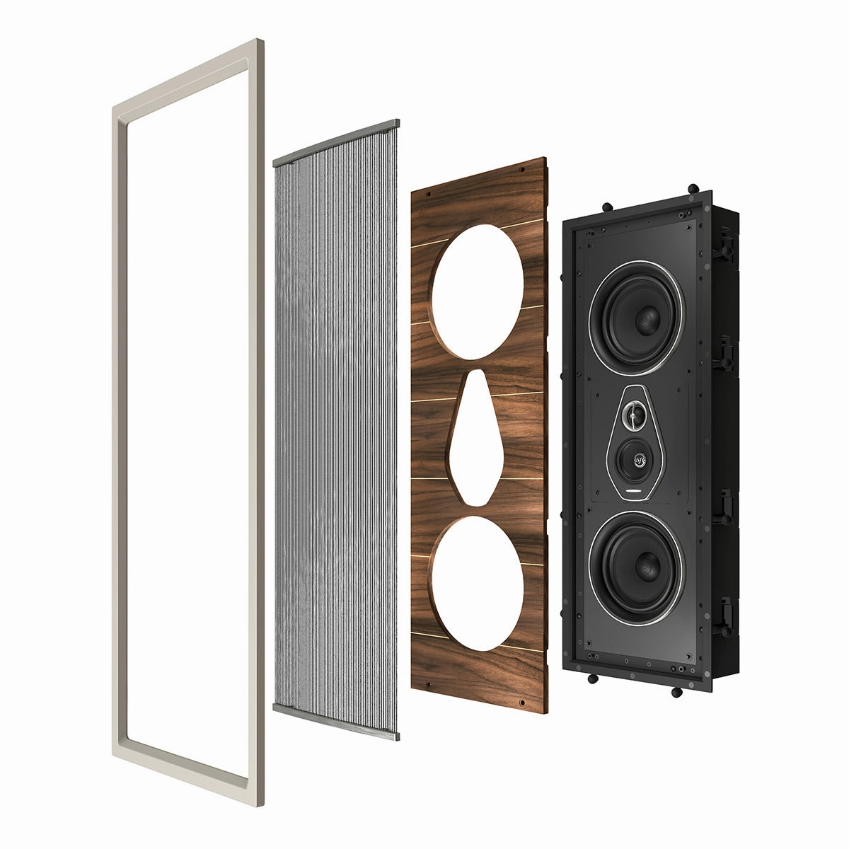 Sonus faber Vertical L6 Premium Kit for PL-664 In-Wall Speaker - Each (Walnut)