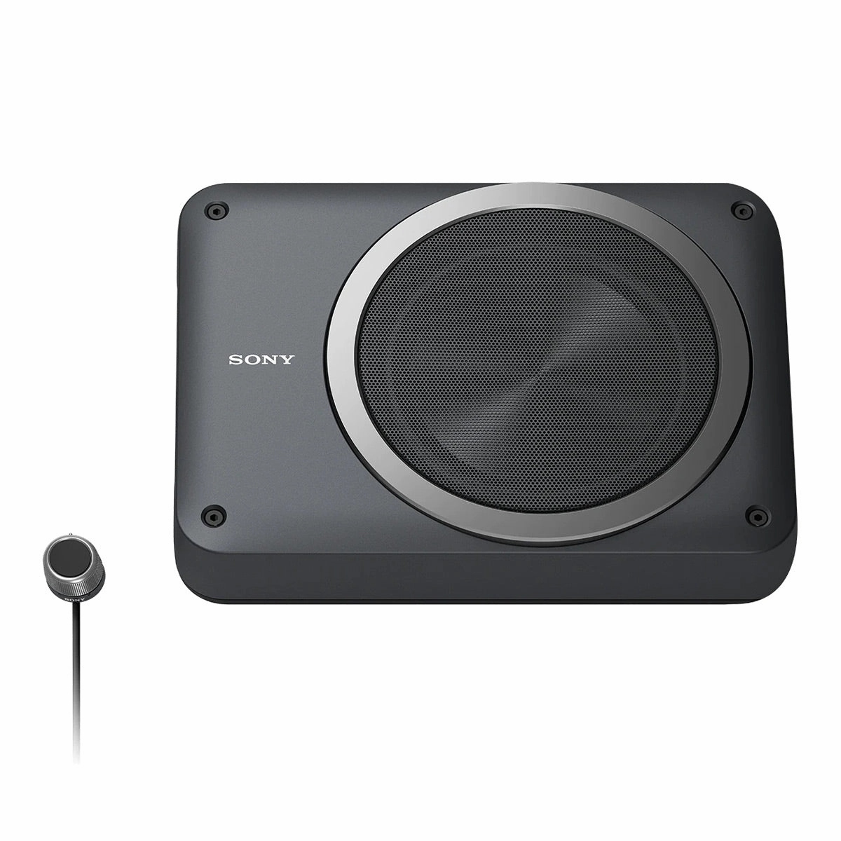 Sony Mobile XS-AW8 8 in. Compact Powered Under Seat Subwoofer with Remote Volume Control Closed Back Headphones,Noise-isolating Headphones,Sealed Cans