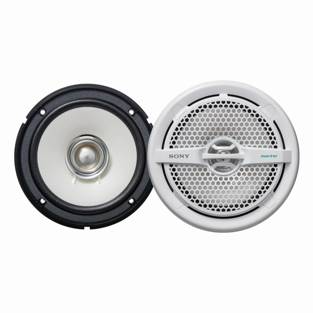 Sony Mobile XS-MP1611 Marine 6-1/2" Dual Cone Speakers - Pair (White)