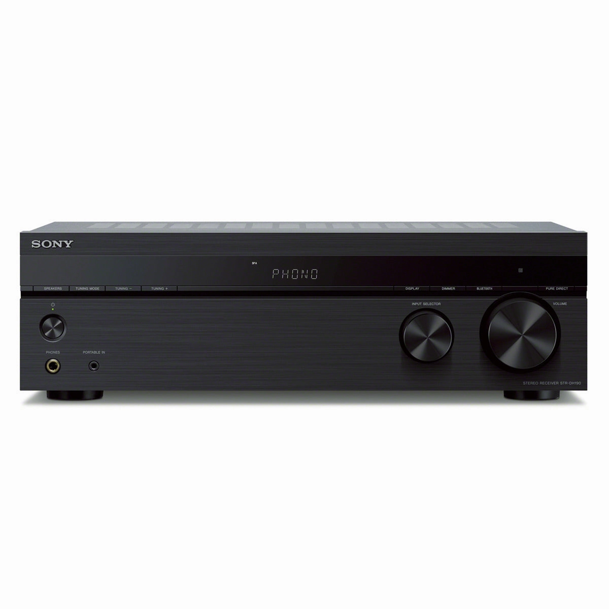 Sony STR-DH190 Stereo Receiver with Phono Input and Bluetooth Connectivity hi-fi volume knob,hi-fi remote control system,hi-fi smart amplifier