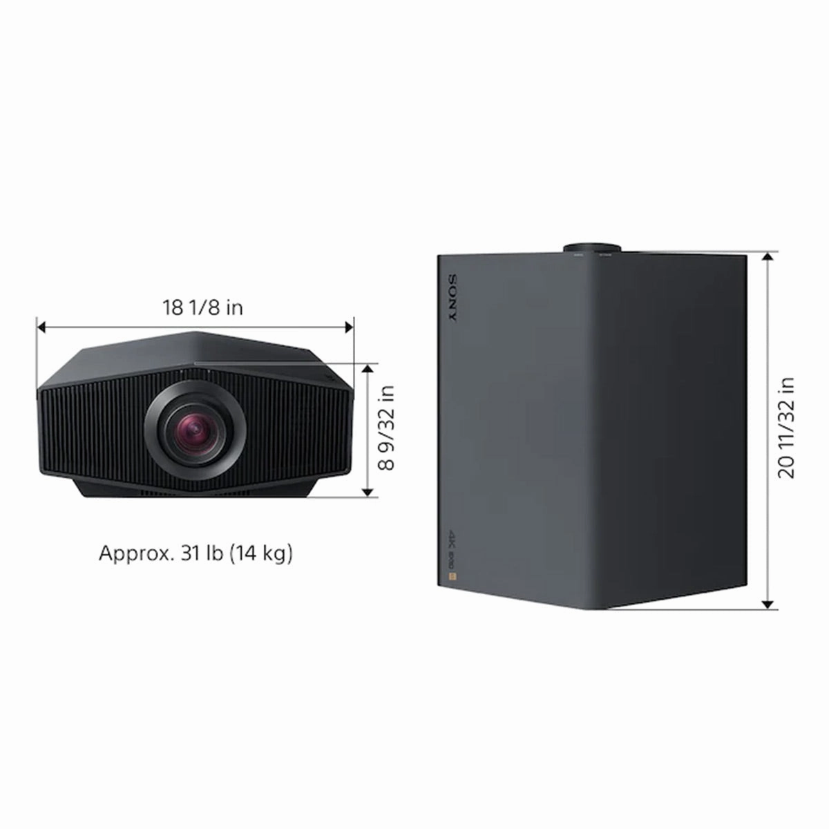 Sony VPL-XW5000ES 4K HDR Laser Home Theater Projector (White)
