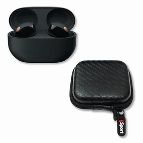Sony WF-1000XM5 Wireless Noise Cancelling In-Ear Headphone Bundle with gSport Hardshell Case (Black) Earbuds & In ear Headphones,In-ear Monitors,IEMs