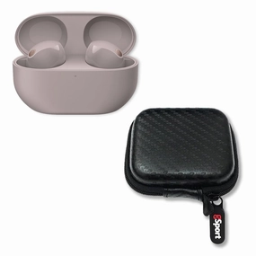 Sony WF-1000XM5 Wireless Noise Cancelling In-Ear Headphone Bundle with gSport Hardshell Case (Pink) Earbuds & In ear Headphones,In-ear Monitors,IEMs