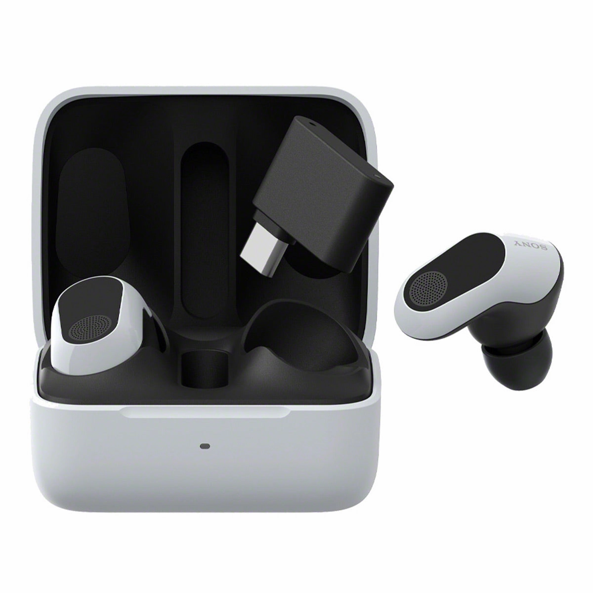 Sony WF-G700N INZONE Buds Truly Wireless Noise Cancelling Earbud Bundle with gSport Case (White)
