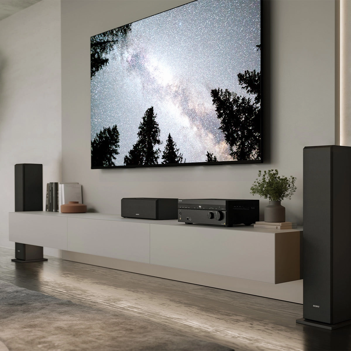 Sony XR75X90L 75" BRAVIA 4K HDR Full Array LED Smart TV with Google TV (2023) with STR-AZ1000ES 7.2 Channel 8K Home Theater AV Receiver